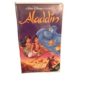 Aladdin (VHS, 1992) Black Diamond Edition Rare Walt Disney Classic